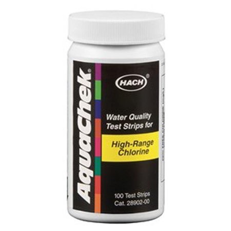 HACH COMPANY Hach 652013 AquaChek Hi-Range Free Chlorine Test Strips 652013